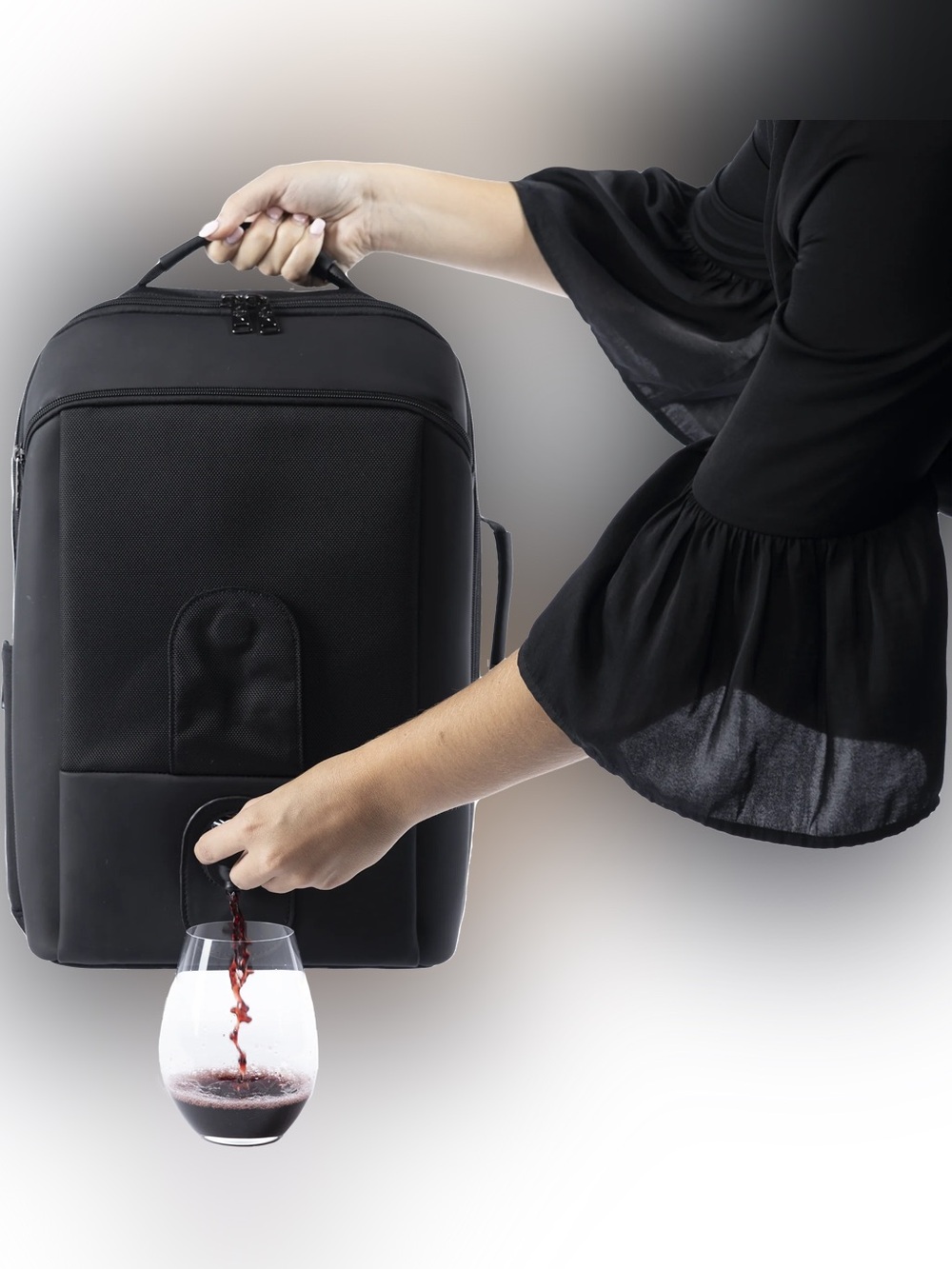 NWT: Travel Backpack with Wine Storage Bladder and Tap To Drink